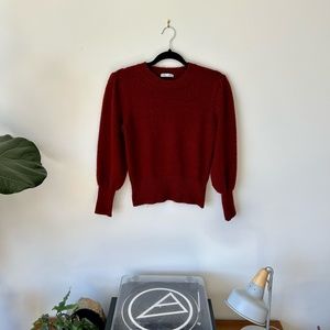 Vintage Style Red Fall Sweater | Size S | Dex
